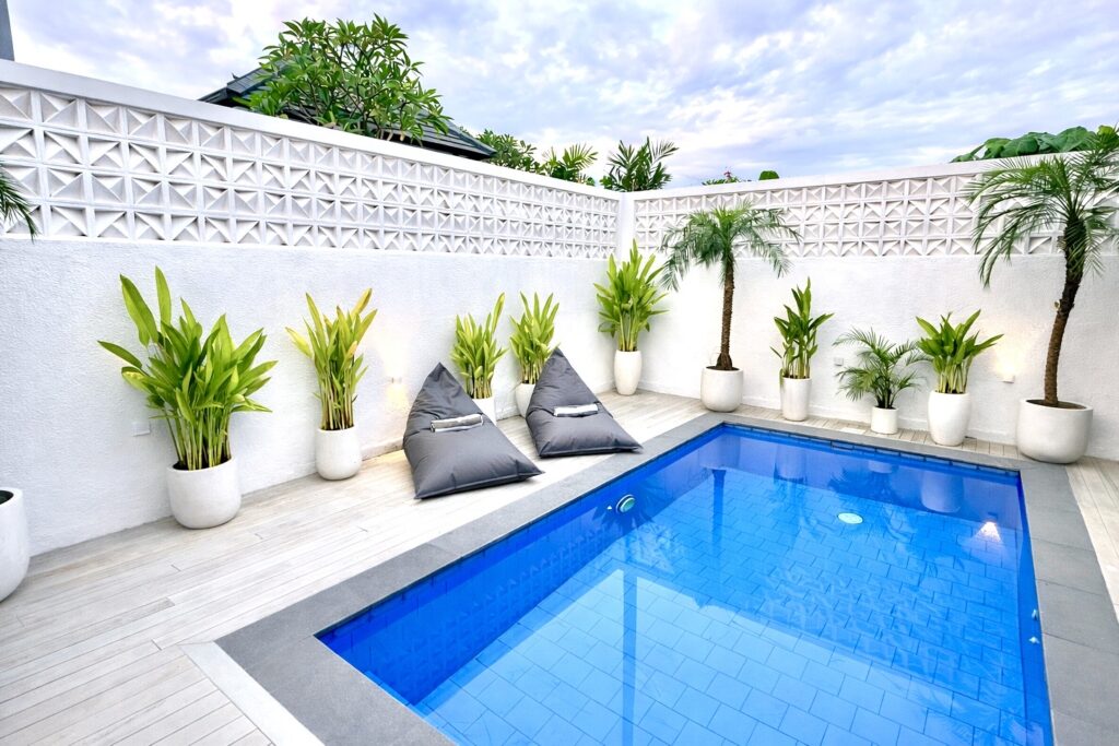 Private pool at Casa Di Seseh, near Seseh Beach, Bali